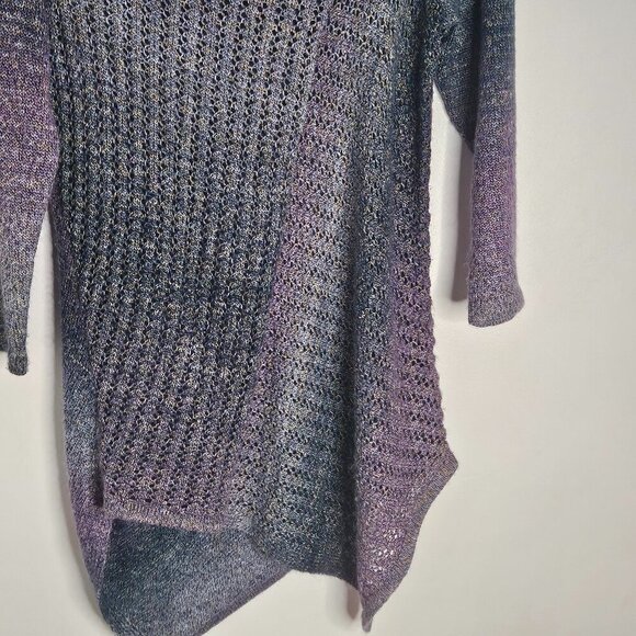 Cleo Gradient Asymmetrical Sweater XS Petite - Picture 3 of 8
